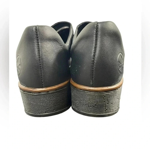 Rieker Glucksburg Velcro Black Brown Shoes  Size 39/8.5 - Picture 5 of 10
